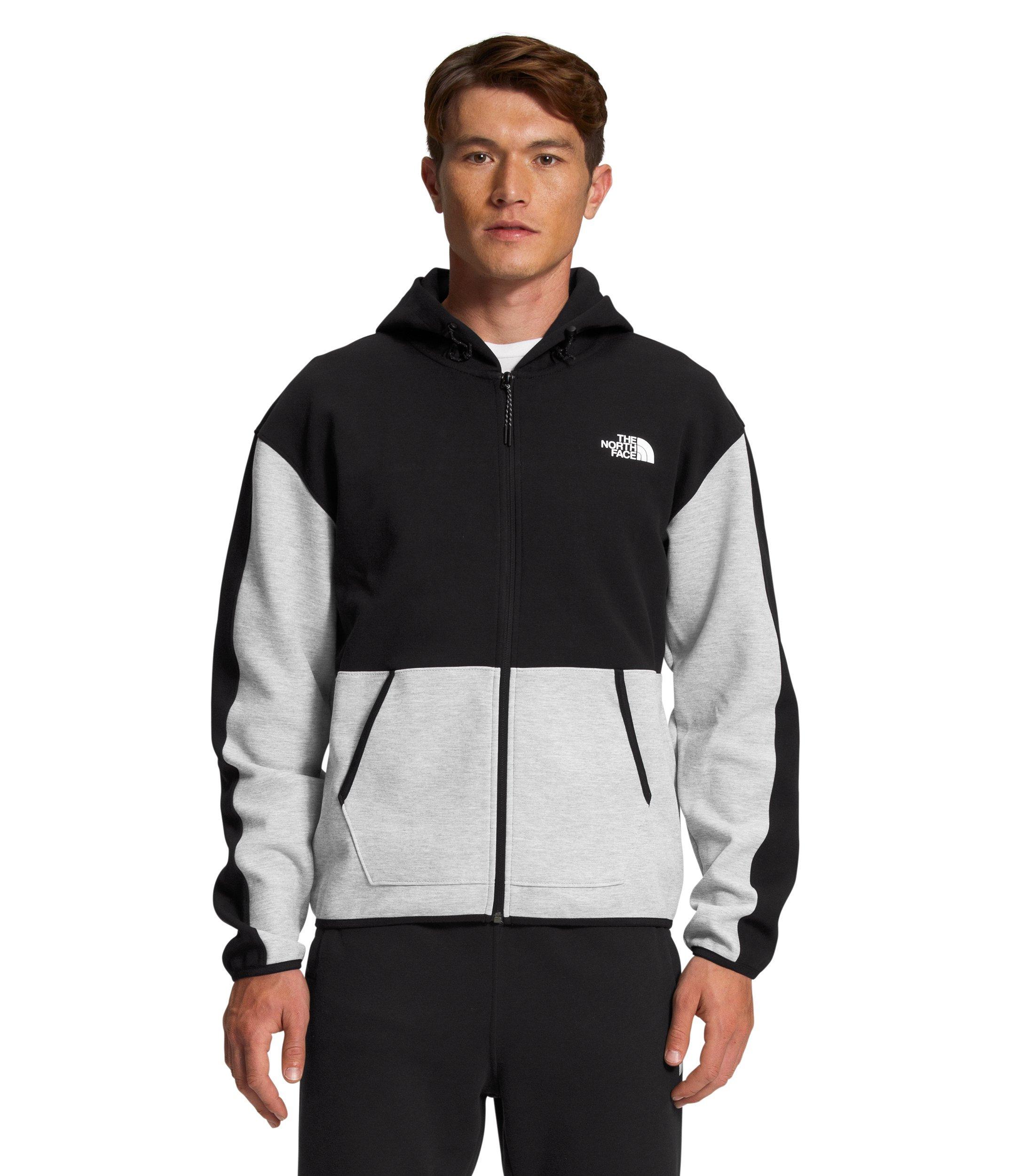 The North Face Men's Tech Fleece Full-Zip Hoodie-Black/Grey